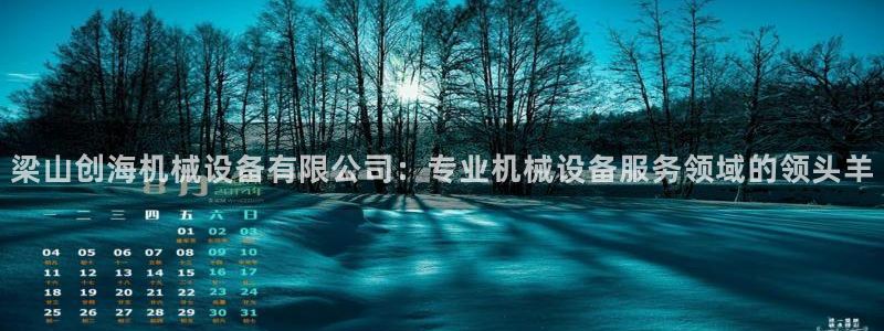 金年会ios下载：梁山创海机械设备有限公司：专业机械设备服务领域的领头羊
