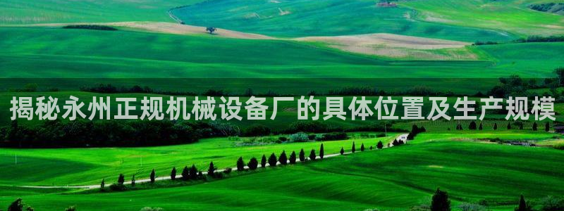 金年会体育买球：揭秘永州正规机械设备厂的具体位置及生产规模