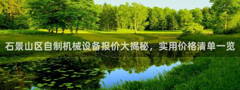 金年会赌博案：石景山区自制机械设备报价大揭秘，实用价格清单一览