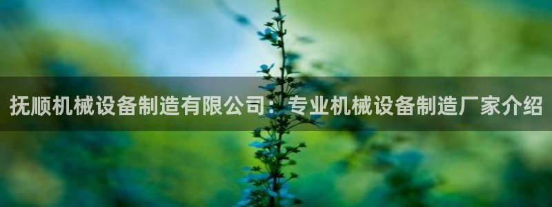 金年会官方下载app：抚顺机械设备制造有限公司：专业机械设备制造厂家介绍