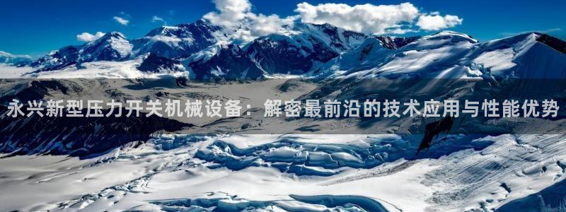 jinnianhui金年会下载：永兴新型压力开关机械设备：解密最前沿的技术应用与性能优势