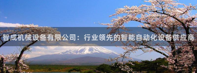 金年会官方娱乐app下载：智成机械设备有限公司：行业领先的智能自动化设备供应商