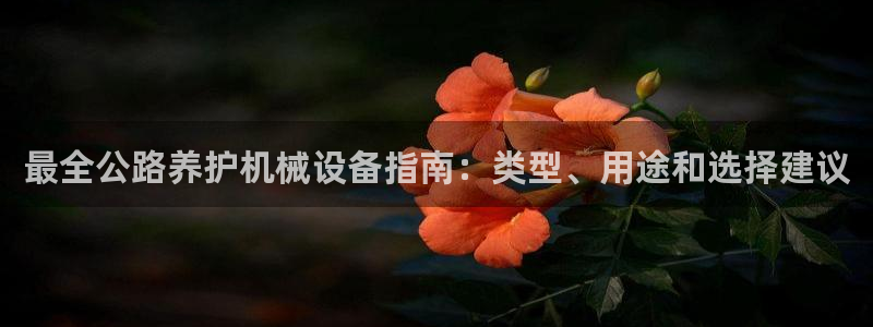金年会官方在线登录网址是什么：最全公路养护机械设备指南：类型、用途和选择建议