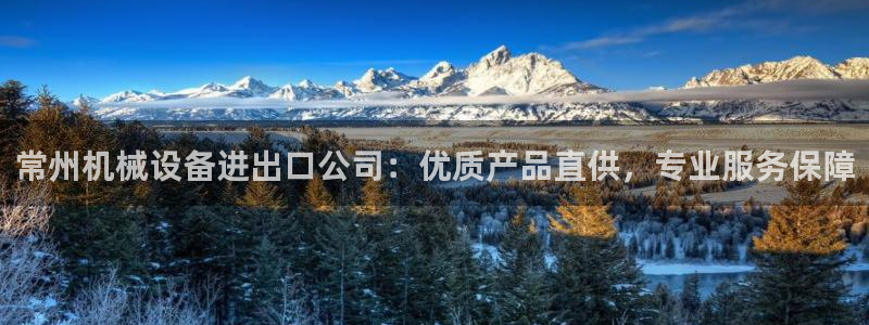 金年会官方入口APP：常州机械设备进出口公司：优质产品直供，专业服务保障