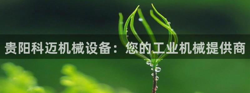 金年会APP官方网站：贵阳科迈机械设备：您的工业机械提供商