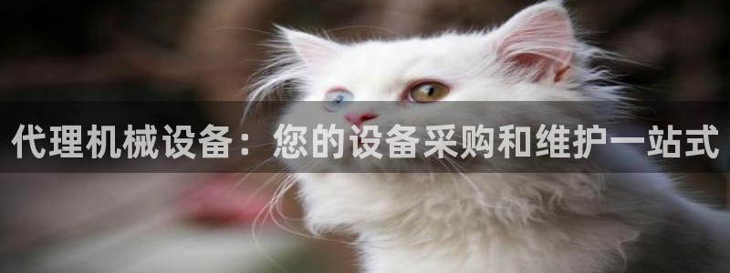 金年会官方app下载官网：代理机械设备：您的设备采购和维护一站式