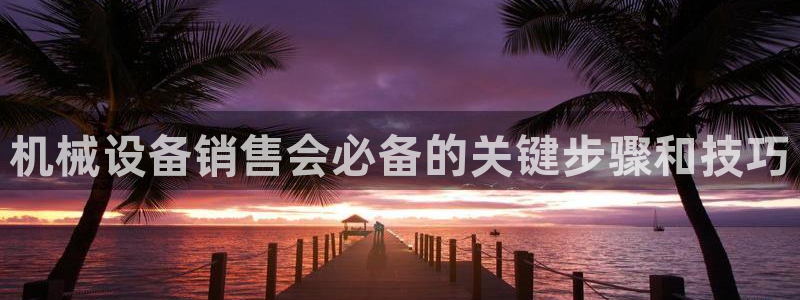 金年会vip打开网络异常怎么办：机械设备销售会必备的关键步骤和技巧